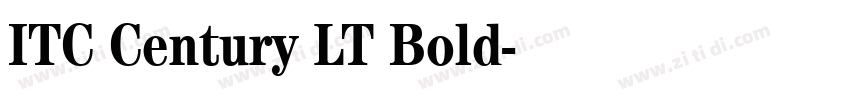 ITC Century LT Bold字体转换